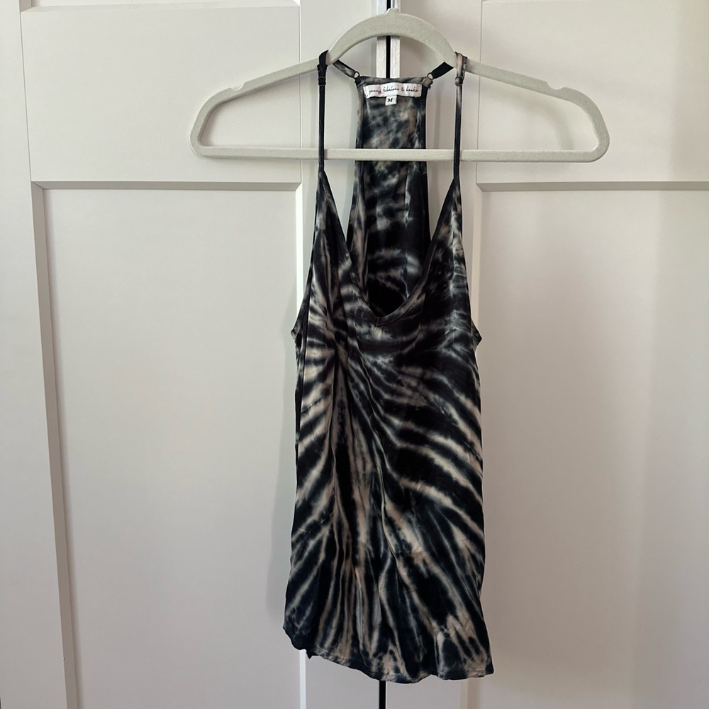 Young Fabulous & Broke Monochrome Tie-Dye Top
